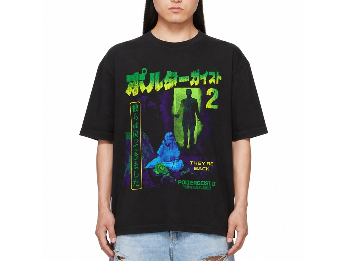 Rockinstone Poltergeist Movie They Came Back Black Adult T-shirt Size:xxxl
