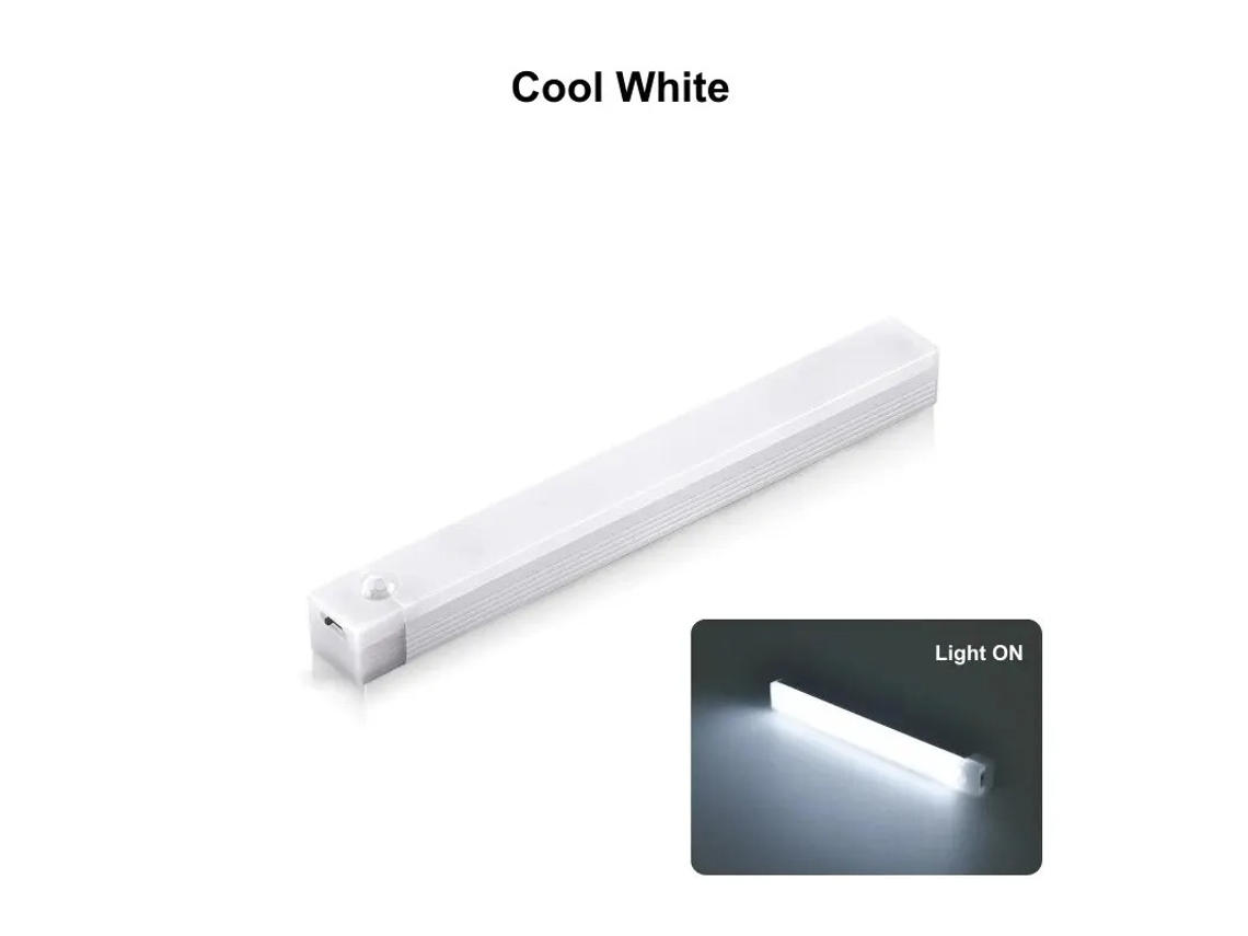 Luminária Led Recarregável (luz Branca De 8 Polegadas) Com Sensor De Movimento, Luz Noturna Sem Fio Com Sensor De Movimento.