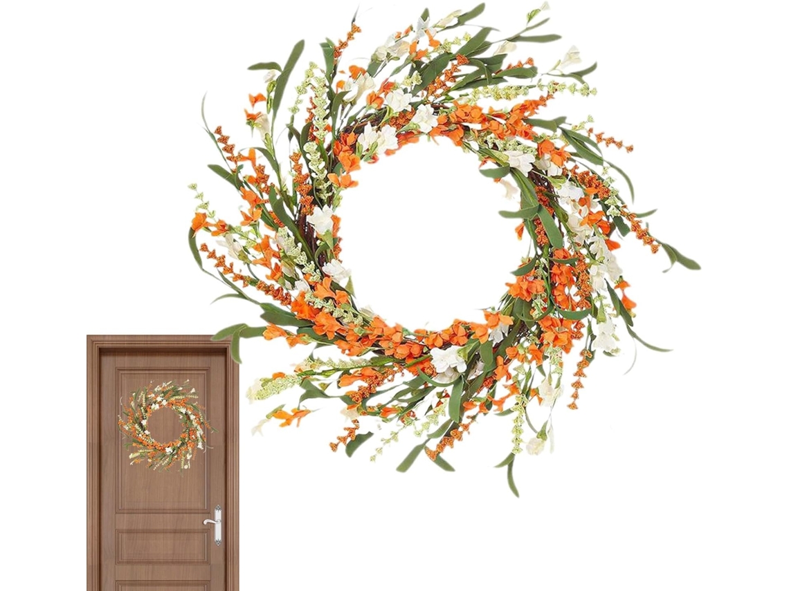 Guirlanda Para O Ano Todo, Guirlanda De Flores Para Porta Guirlanda De Papel Colorida Que Não Desb Gokoco