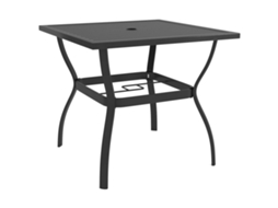 Vidaxl Mesa De Jardim 81,5x81,5x72 Cm Aço Antracite