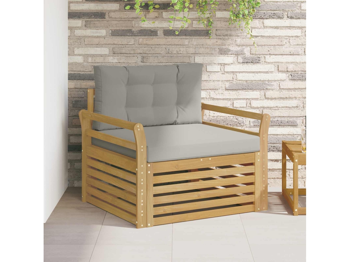 Vidaxl Sofá Exterior Poliéster Branco