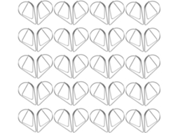 Shineofi 150 Clipes de Papel Pequenos de Ferro, Design Elegante em Formato de Gota, Compactos e Fáceis de Usar para Organização