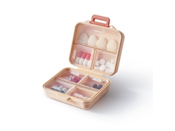 1 Porta Comprimidos Semanal Para 7 Dias, Estojo Medicamentos De Viagem, Ideal Casa, Organizador Comprimidos, Grande Capacidade E R Aquaforge