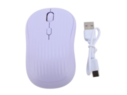 Aetheria rato Sem Fio Bluetooth Dual Mode 2.4ghz Recarregável Silencioso Ajustável Dpi Roxo