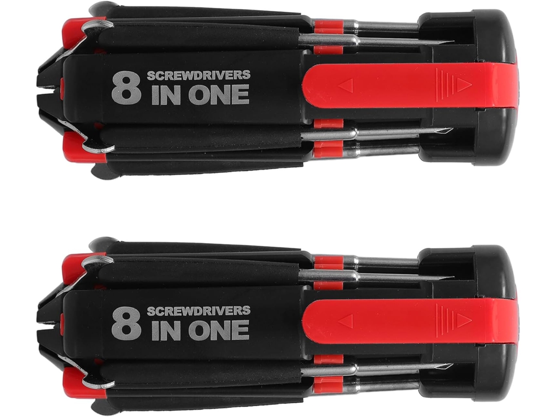 Kit De Aço Com 2 Peças: Caneta Chave De Fenda Iluminada, Peças Mini Led Multifuncionais (sem Bateria)