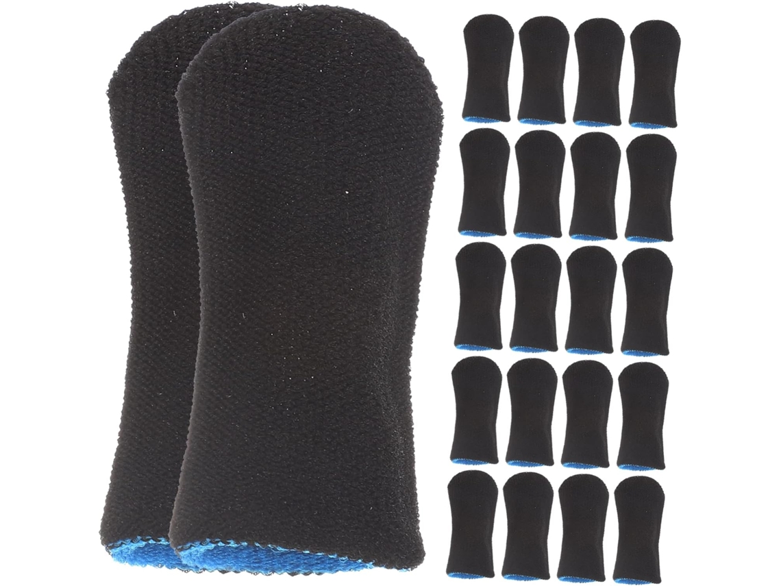 10 Pares De Dedeiras Para Jogos Resistentes Ao Suor, Respiráveis E Antiderrapantes Capas De Dedo Elásticas Confortáveis