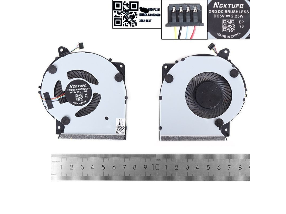 Ventilador para laptop Asus X409u X509u F Y5200 Fl8700d M509d compatível com alta resolução