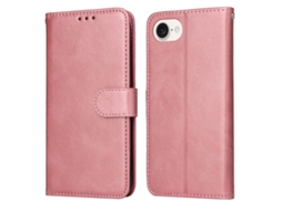 Capa Flip De Couro Para Iphone 17e - Textura De Bezerro Clássica