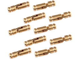 Conjunto De 10 Madeira Em Cobre Dourado Para Caixas Joias E Móveis