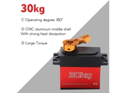 Servo Digital 30kg Engrenagem Metal À Prova D'água Para Carros Rc Robôs Barcos Com Braço 25t