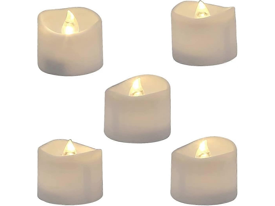 Rebe velas Led Sin Llama Operadas por Batería, 12 Piezas, Seguro para Niños Y Mascotas, Ideal para Decoraciones Románticas Y Fiestas