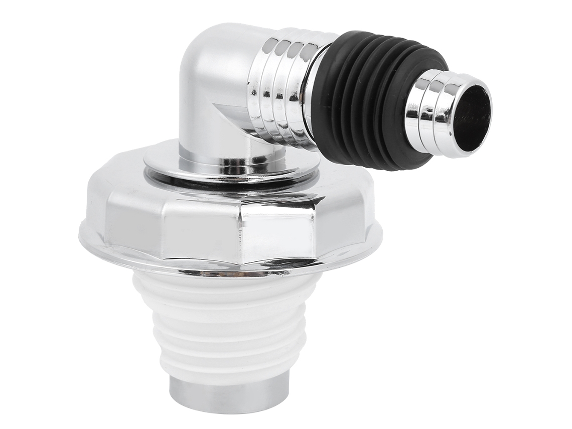 Conector Ralo Pvc Cromado Para Máquina De Lavar Roupa