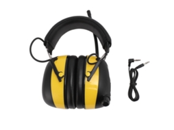 Protector Auricular Bluetooth Com Redução De Ruído De 30 Db Para Trabalho E Construção Amarelo Audífono Cascos Electrónicos