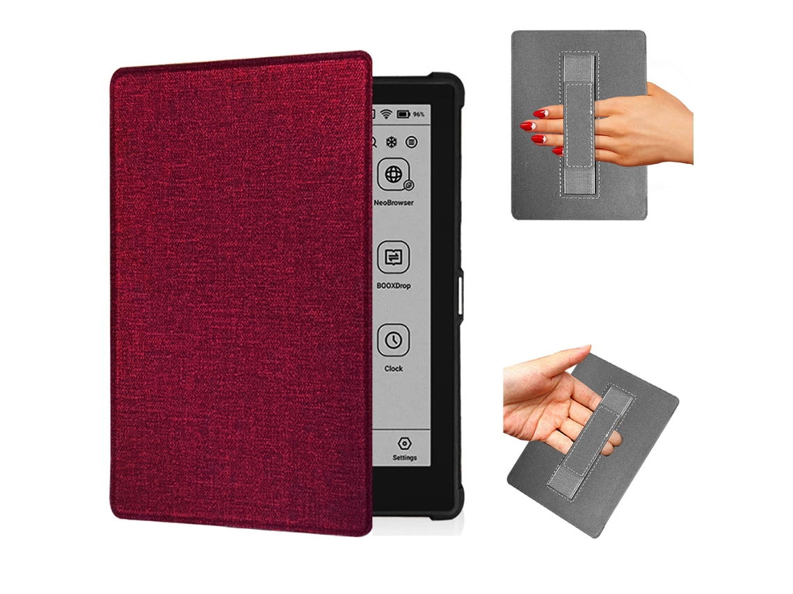 Capa Panoona Para Onyx Boox Poke 6/6s, Ultrafina E Com Cobertura Total Em Pele Pu Vinho
