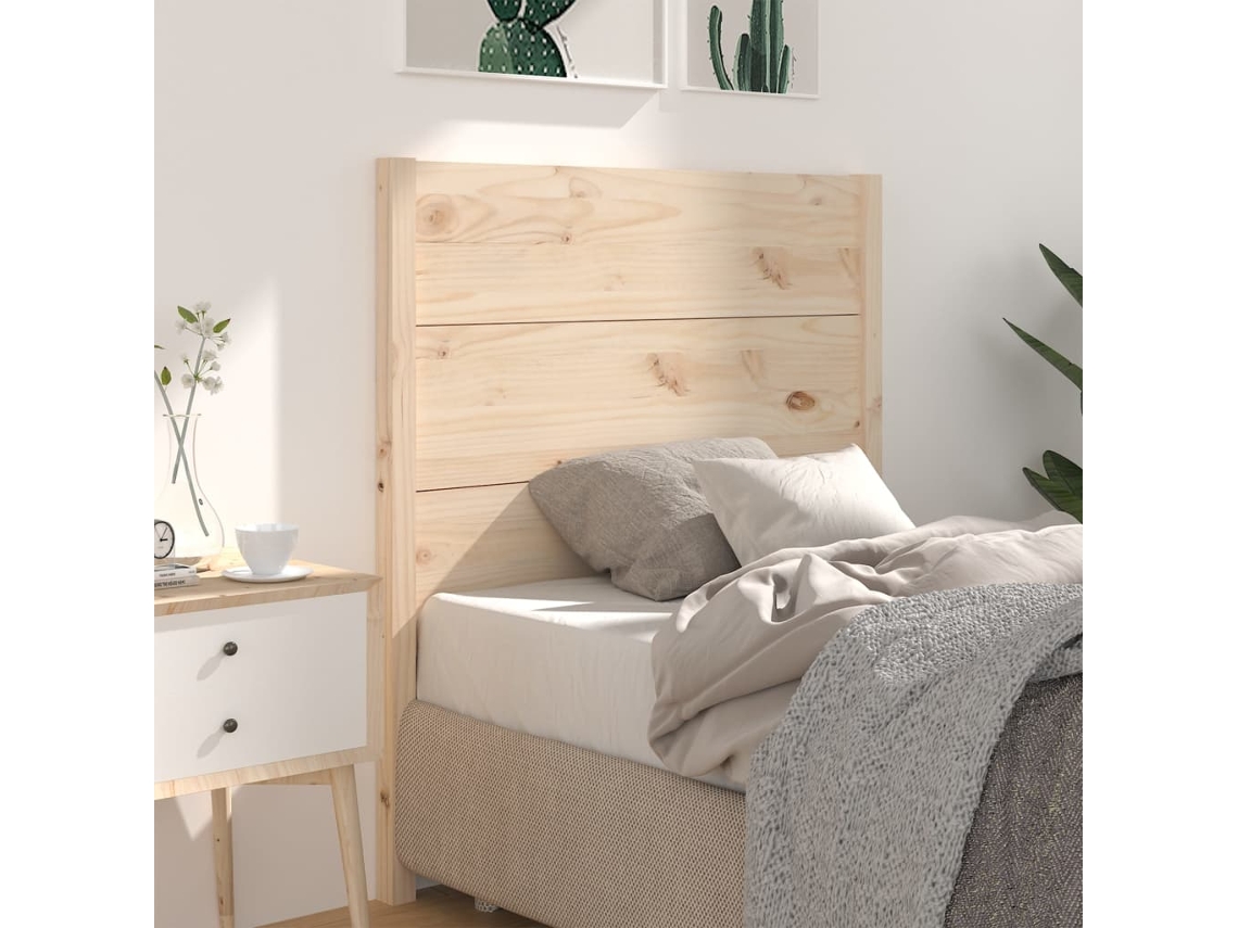 Vidaxl Cabeceira De Cama 81x4x100 Cm Pinho Maciço
