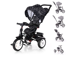 Lorelli Neo Air Triciclo Evolutivo Com Assento E Capota Reversíveis - Black Crown
