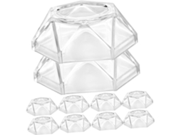 Vicasky Conjunto De 10-bases Transparentes Para Suporte Decorativo Esferas Cristal Pedestal Robusto Exibição Rápida E