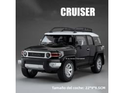 (estilo 1 Preto) Miniatura De Carro Rav4 Sienna Fj Cruiser Em Escala 1:24, Liga Metálica