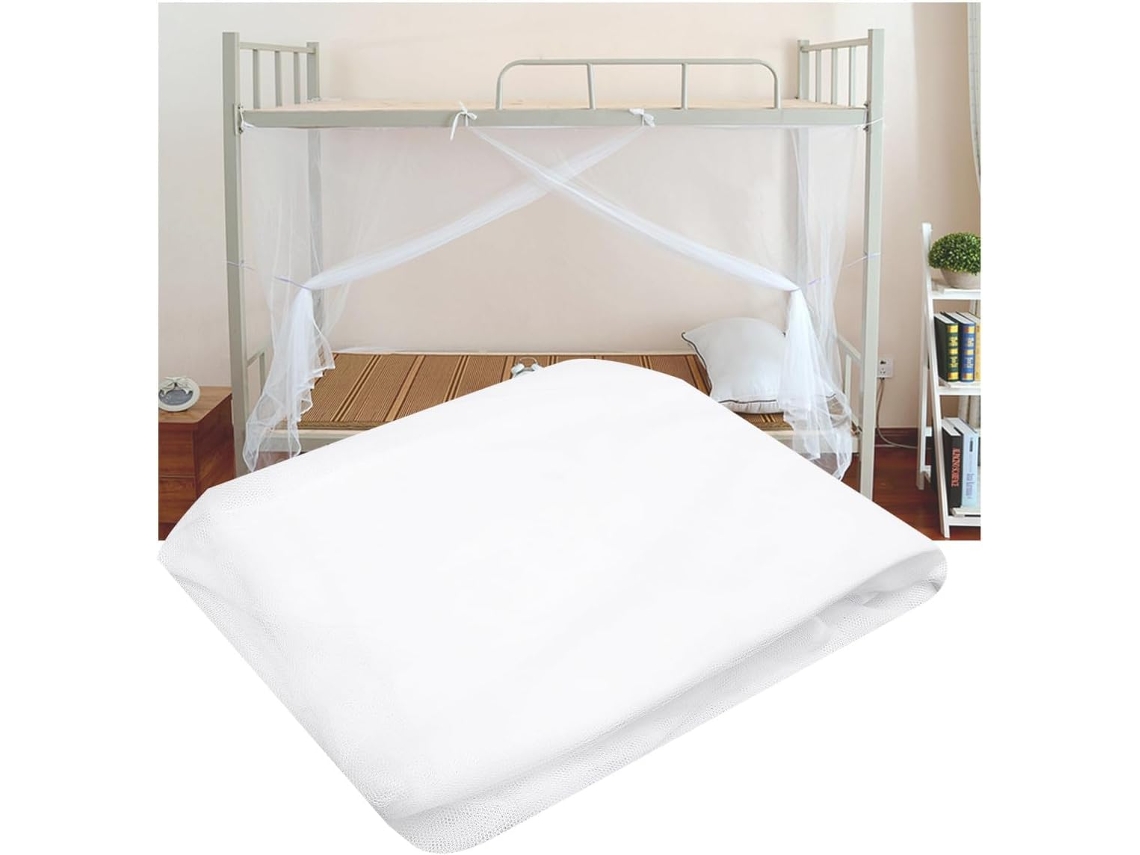 Mosquiteiro Duplo Uonlytech Para Cama, Poliéster, Fácil De Limpar, Design Completo E Bom Acabamento, Adequado Para Uso
