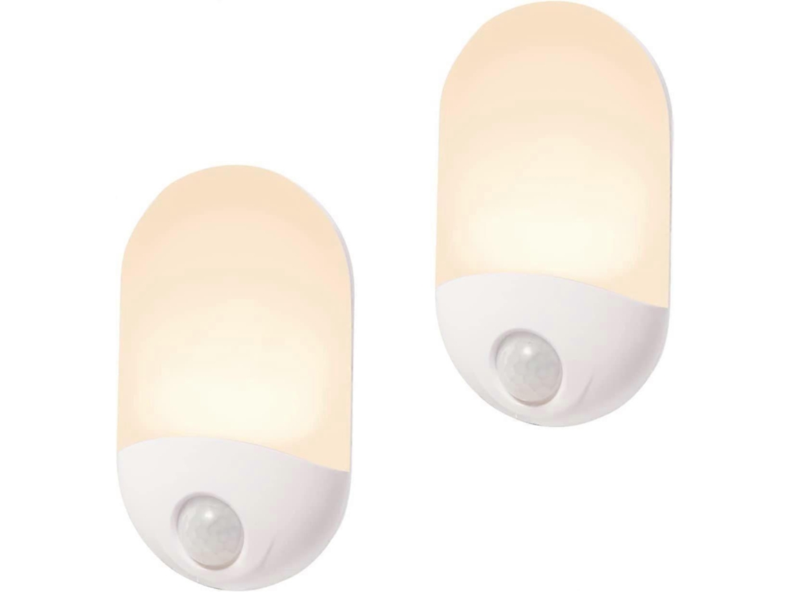 Lurelia, Luz Tomada Led, Sensor Pir, Plugue Ue, Auto, Branco Quente, Pack 4, Corredor, Escadas