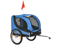 Reboque Para Bicicleta Com Engate Universal, Aço, Azul E Preto, Seguro E Durável.
