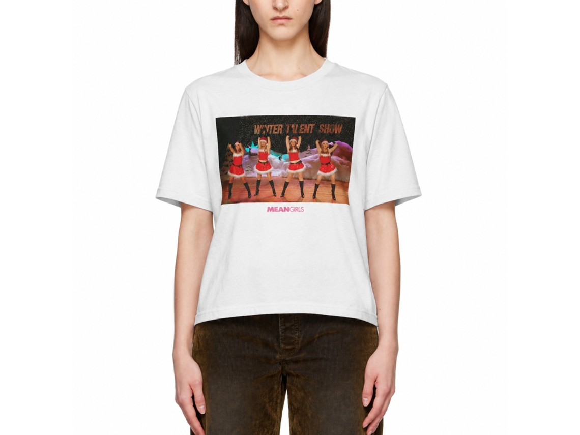 Rockinstone Mean Girls Christmas Scene White T-shirt Size:m