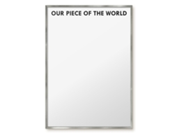 Magnetic Board For Wall Our Piece Of The World For The Bedroom Espelharte (70x100 Cm)