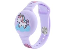 Pulseira Infantil Com Rastreador Global Sem Mensalidade | Segurança Para Crianças | Silicone Ajustável Localizador Para Filhos | Roxo