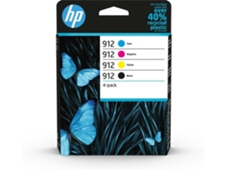 Pack 4 Tinteiros HP 912 Preto e Cores (6ZC74AE)