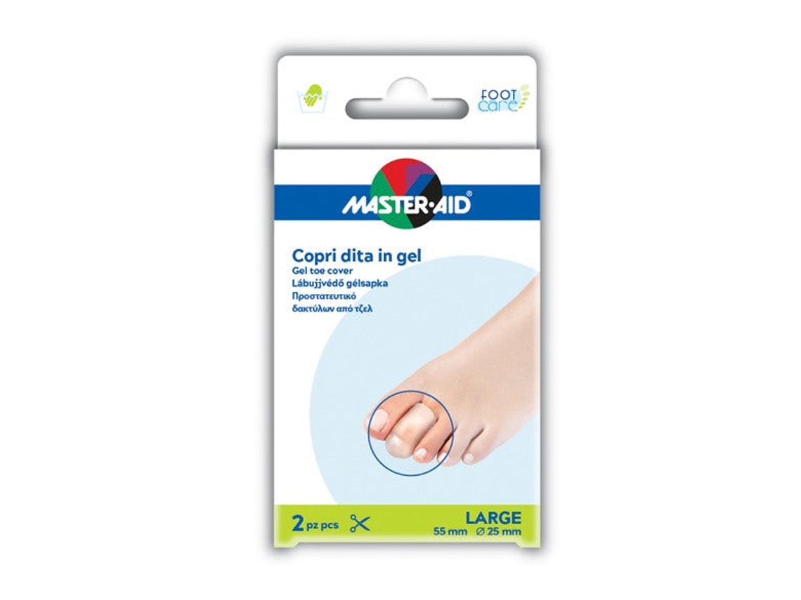 Capa De Dedo Master-aid Footcare Em Gel Grande 2 Peças C2 Master Aid