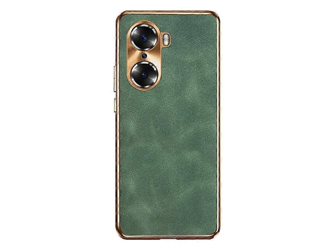 Capa Para Celular Honor 60 Em Pele De Cordeiro Com Revestimento Eletrolítico