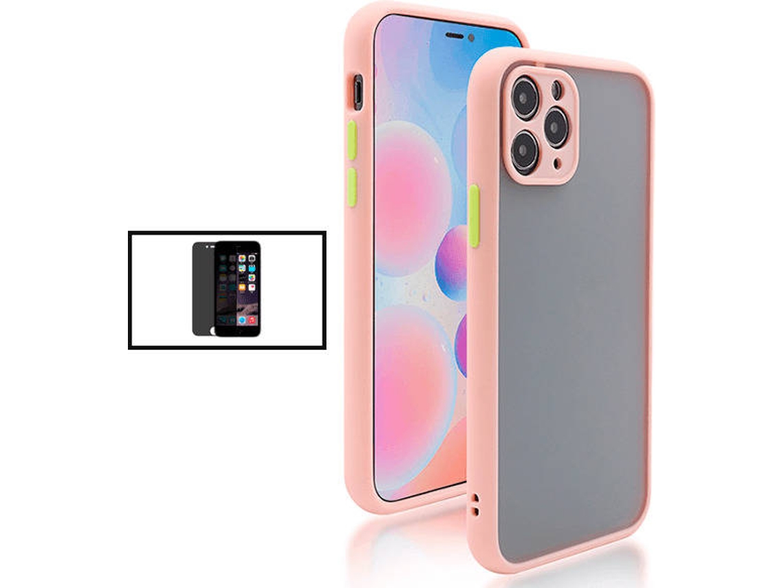 Kit Capa Anti Choque iPhone SE 2022 PHONECARE Rosa