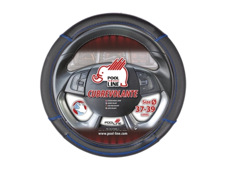 TAMPA DO VOLANTE DE COURO PRO-LINE COR AZUL TAMANHO MED. 37-39