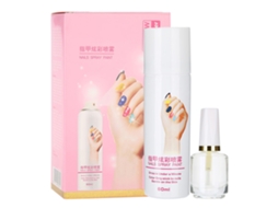 Base Coat De Esmalte En Spray Secado Rápido Fácil De Limpiar 60ml Púrpura Rojo