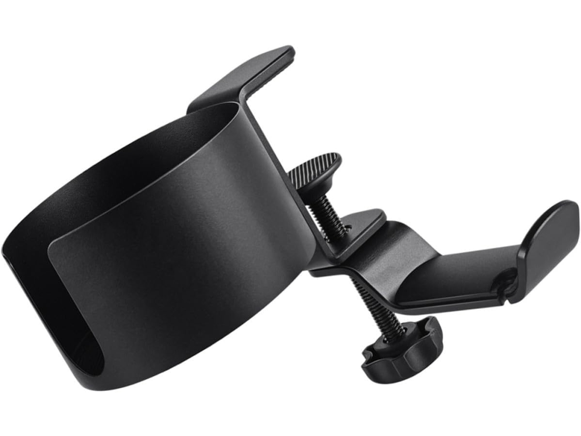 Suporte Para Copos Preto Jojofuny, Suporte Para Fones De Ouvido Ajustável E Giratório Em Liga De Alumínio, Design