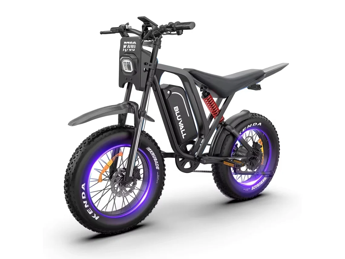 Bicicleta Elétrica 52v 25ah,shimano 7 Velocidades, Mota Elétrica Pneus Largos 20x4” AAIRSK