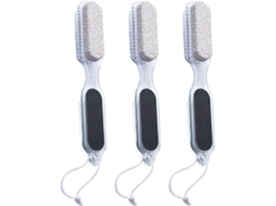Conjunto de 3 ferramentas de pedicure em aço inoxidável, para remoção de calosidades por duas pessoas.