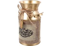 Vaso Decorativo Em Ferro Galvanizado Com Alça Para Casa.