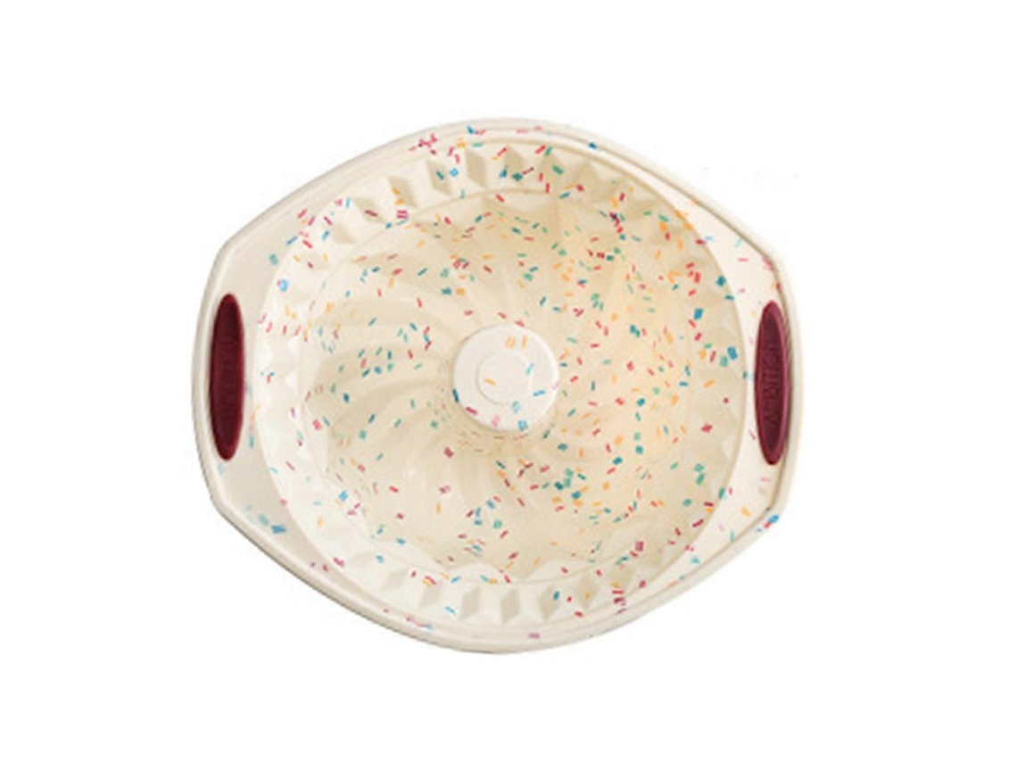 Forma De Silicone Para Bolo Savarin De 30 Cm (12 Polegadas) Em Cores De Doces. Ideal Para Decorar Bolos, Fondant, Cupcakes, Doces, Gelatinas E Chocola