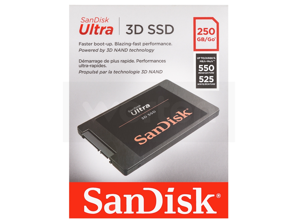 Disco Interno ULTRA 250GB (250 GB - SATA 550 MB/s) | Worten.pt