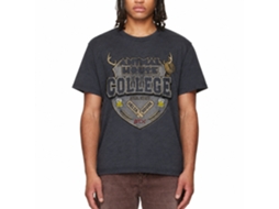 Rockinstone Animal House Movie College Crest Heather Navy Adult T-shirt Size:xxxl