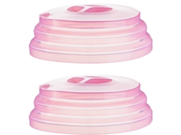 Ferramenta 2Pcs Tampa de Vedação Dobrável Manutenção Fresca Tamanho Pequeno Capa Transparente para Micro-Ondas em Pó Dobráve UISAVE