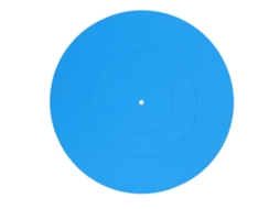 TAPETE Mali para toca discos, borracha anti ruído, universal, 12 polegadas, azul