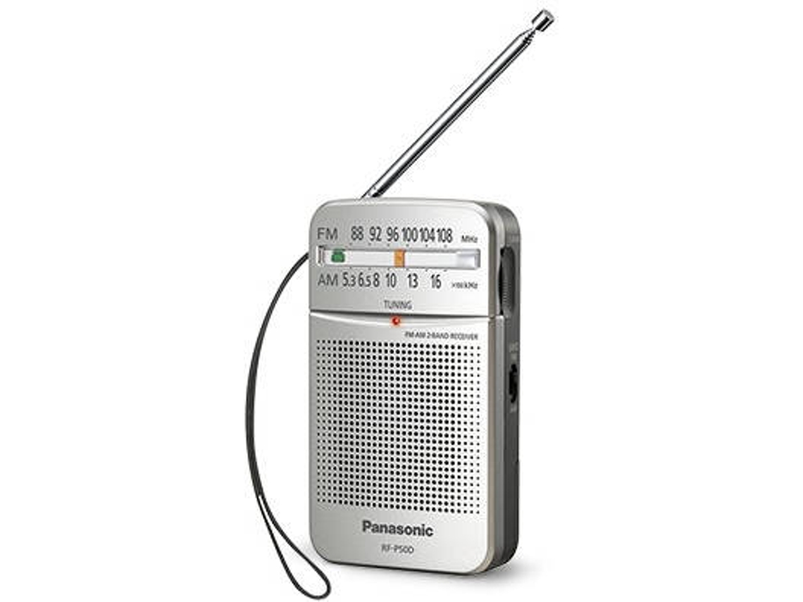 Rádio de Bolso PANASONIC RF-P50D (Prateado - Analógico - AM/FM - Pilhas)