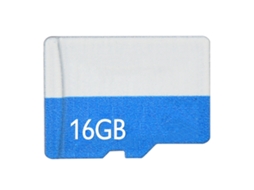 Cartão De Memória Tf De Alta Capacidade 16g Azul, Leitura 80 100m/s, Gravação 10 20m/s Luz Dourada