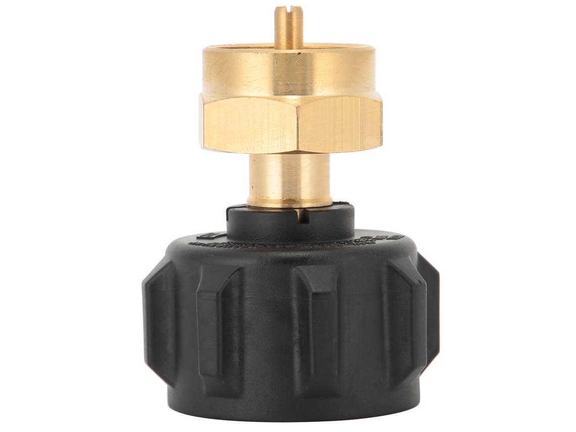HYMNORA Adaptador universal de recarga de propano de 20 lb (Qcc1 para 1 lb) com válvula reguladora descartável