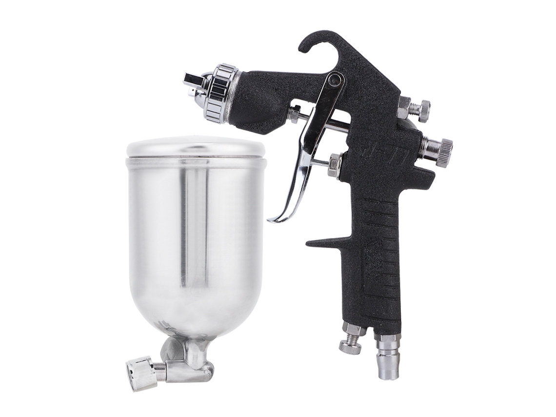 Pistola de pintura pneumática W-77-2g de 0,1 pol. para aplicações automotivas, industriais e marítimas - Ferramenta de pintura com aeração de ar