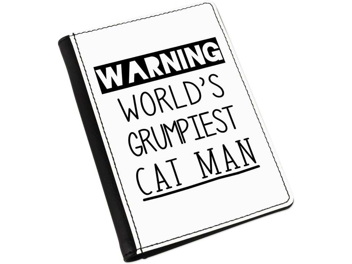Porta Passaporte Gift Base Warning World S Grumpiest Cat Man