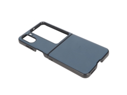 Capa de Celular LAXISCREED Porsche Couro Oppo Find N2 Flip Azul