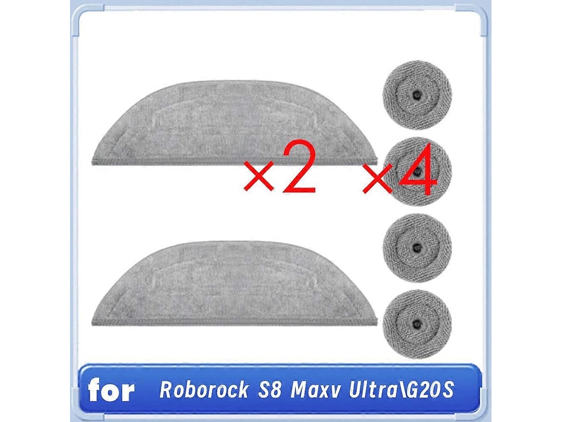 Reenchimentos Para S8 Maxv Ultra / G20s Robot Vacuum Dual Vibrations Modules Edge Mop Pads